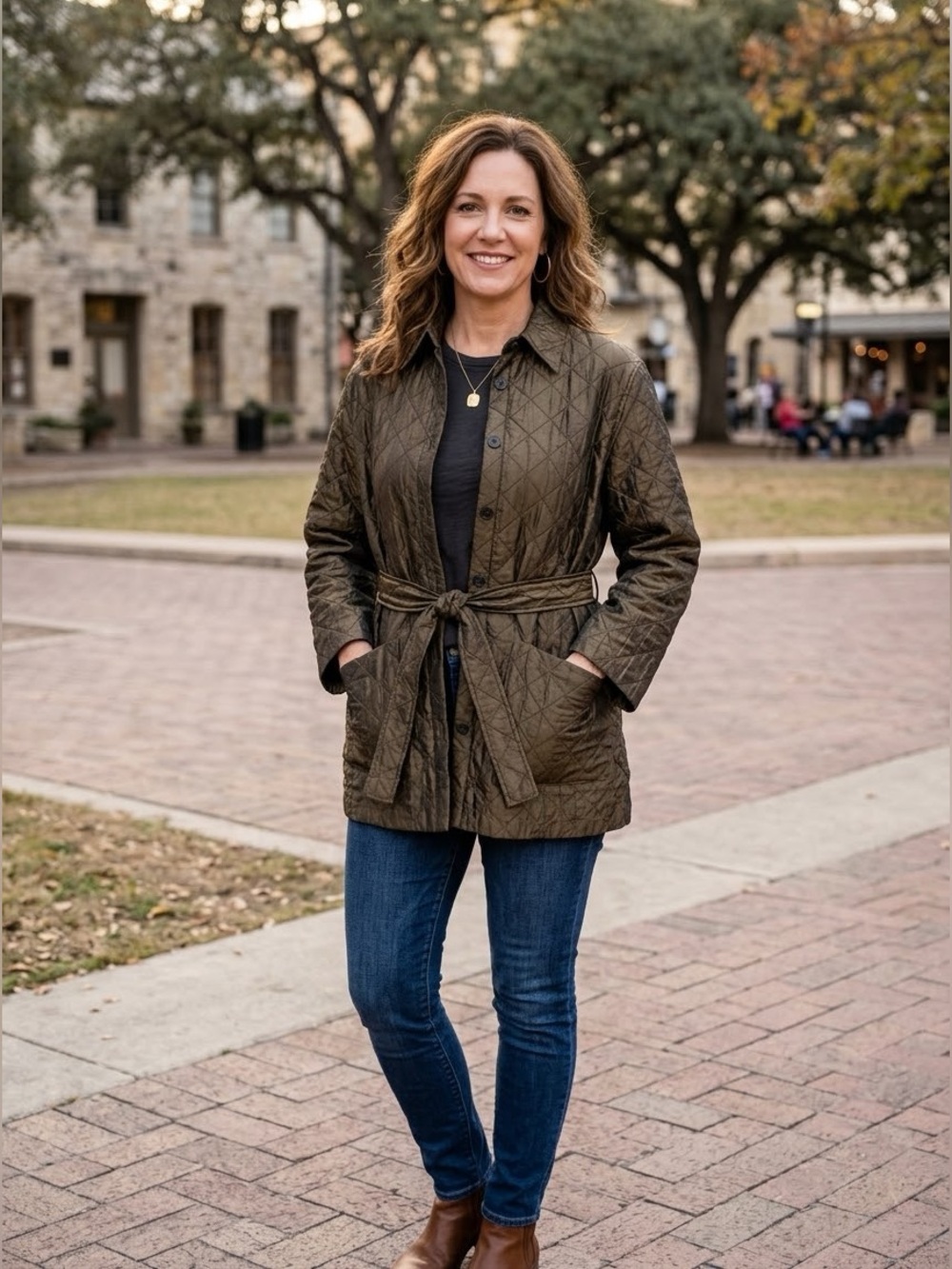 Windridge by Cheryl Nash Quilted Bronze Jacket (DM)